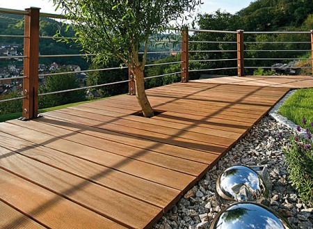 Gartenholz Terrasse