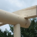 Carport mit BSH Rundstützen