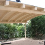 Carport mit BSH Rundstützen