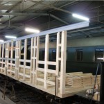 Herstellung Eisenbahnwaggon aus BSH Eiche