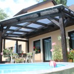 Terrassenüberdachung mit 16 mm Doppelstegplatten