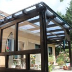Terrassenüberdachung mit 16 mm Doppelstegplatten